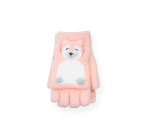 Fingerless Ultra Plush Knit Bearling Gloves