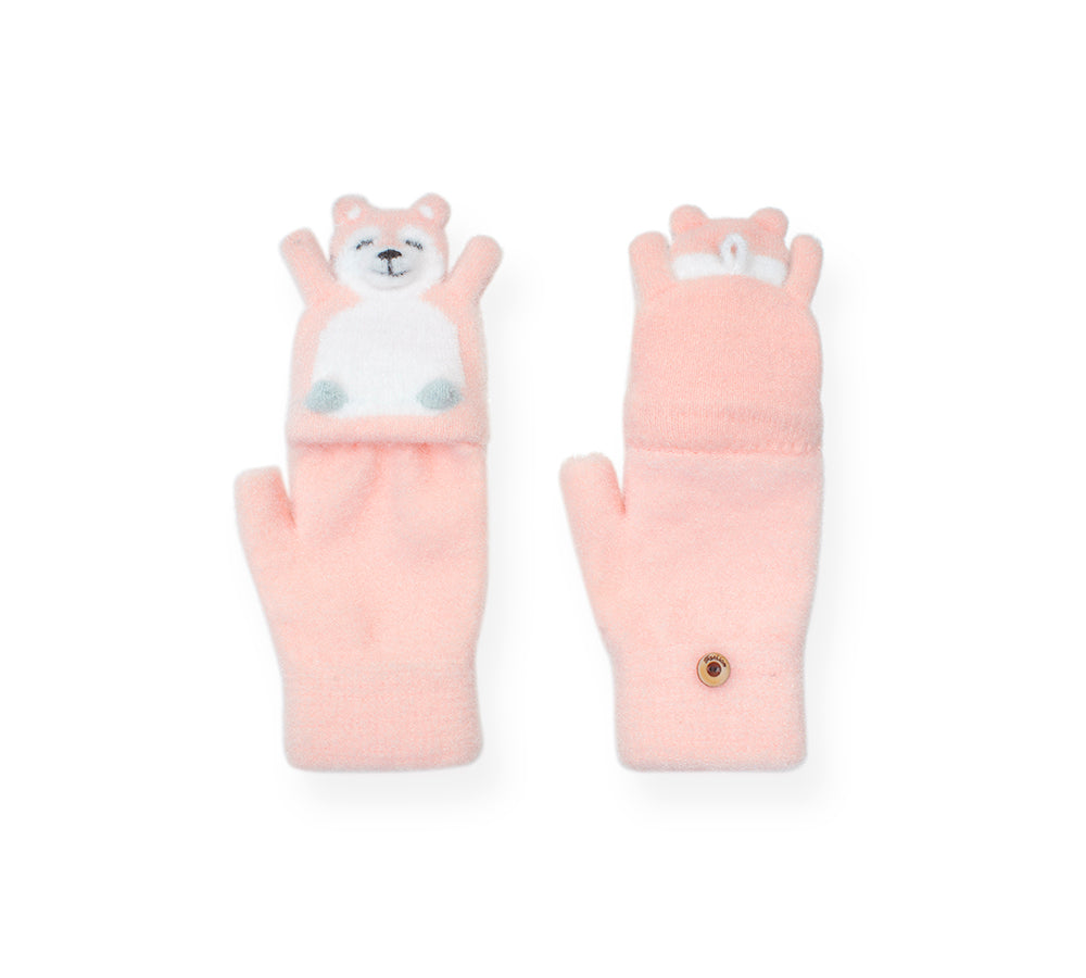 Fingerless Ultra Plush Knit Bearling Gloves