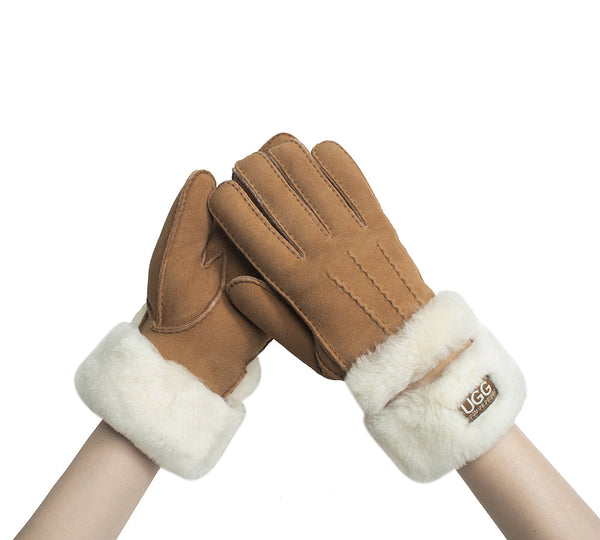 AUSTRALIAN SHEPHERD® Fluffy Shearling Gloves Puni