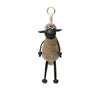 Fluffy Sheepskin Wool Sheep Keyrings