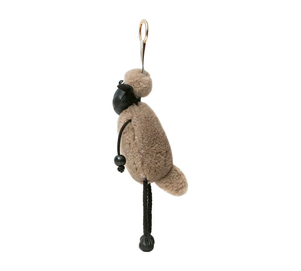 Fluffy Sheepskin Wool Sheep Keyrings