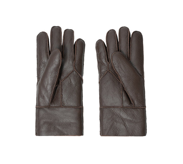 AUSTRALIAN SHEPHERD® Leather Fluffy  Stitching Gloves UGG AUSTRALIAN SHEPHERD