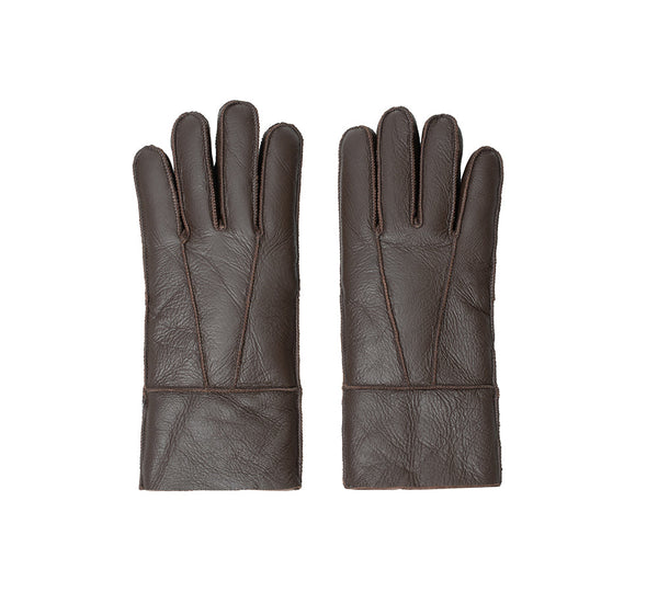 AUSTRALIAN SHEPHERD® Leather Fluffy  Stitching Gloves UGG AUSTRALIAN SHEPHERD