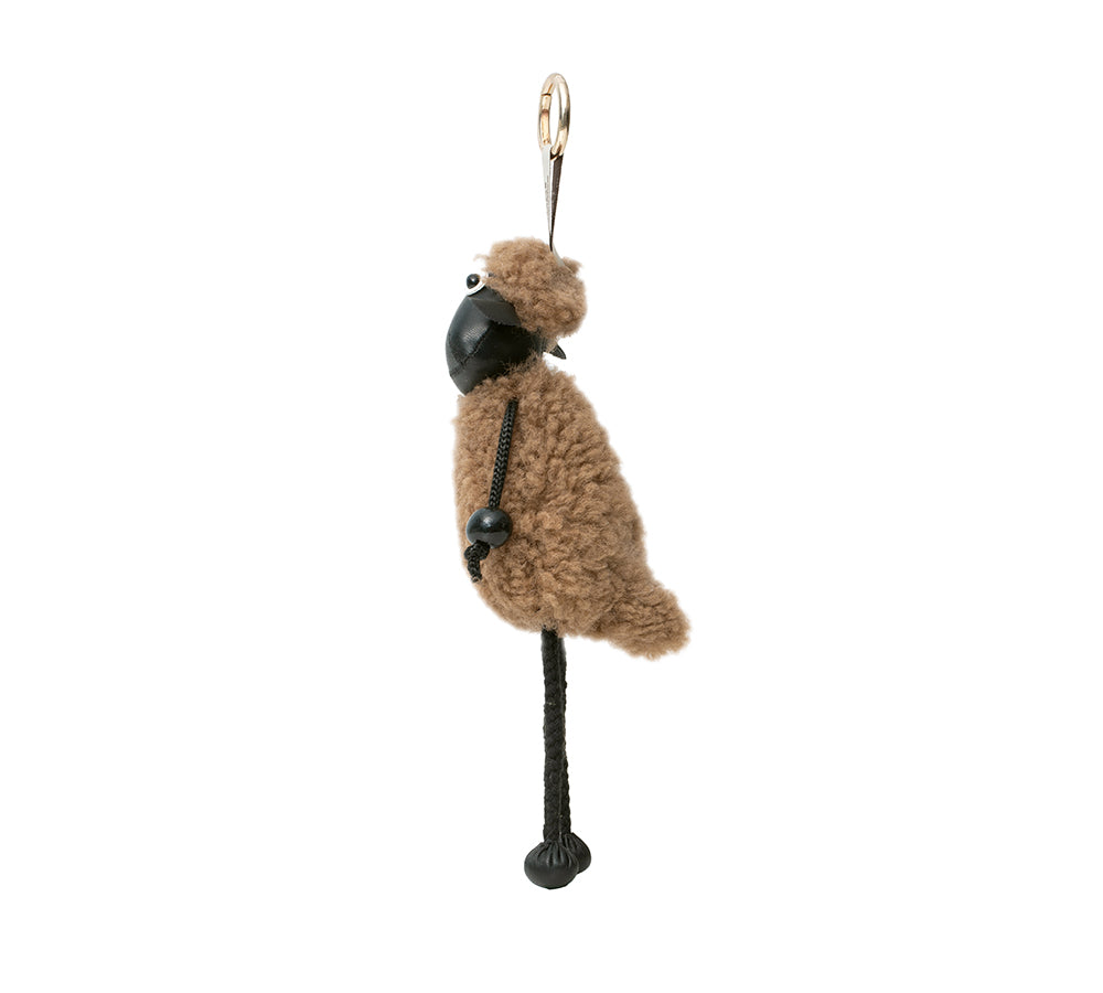 Fluffy Sheepskin Wool Sheep Keyrings