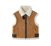 EVERAU® Fluffy Zip Sleeveless Vest Dale