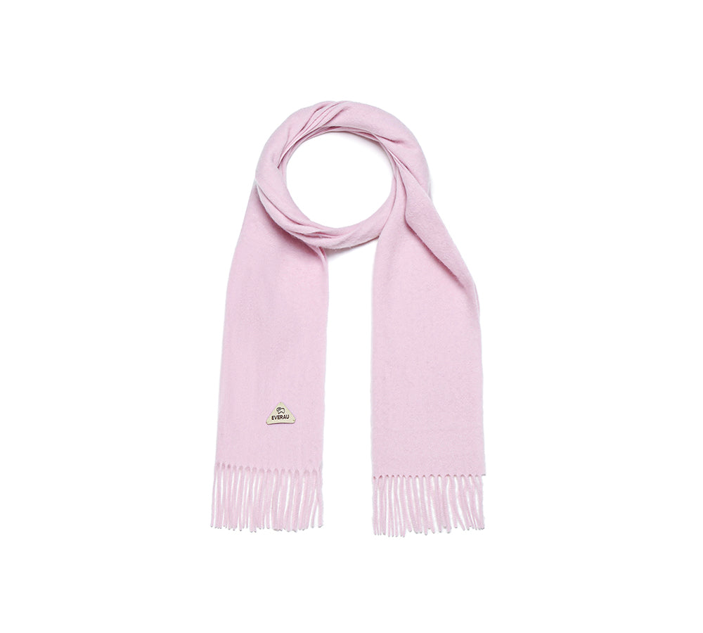 100% Wool Plain Scarf Eva