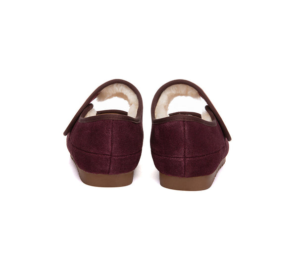 AUSTRALIAN SHEPHERD® UGG Slippers Sheepskin Wool Adjustable Strap Mary Jane Millie UGG AUSTRALIAN SHEPHERD