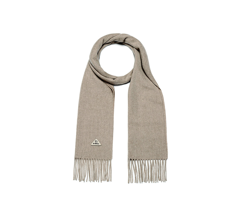 100% Wool Plain Scarf Eva