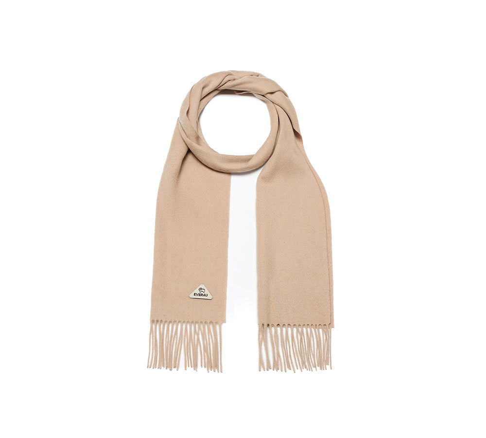 100% Wool Plain Scarf Eva