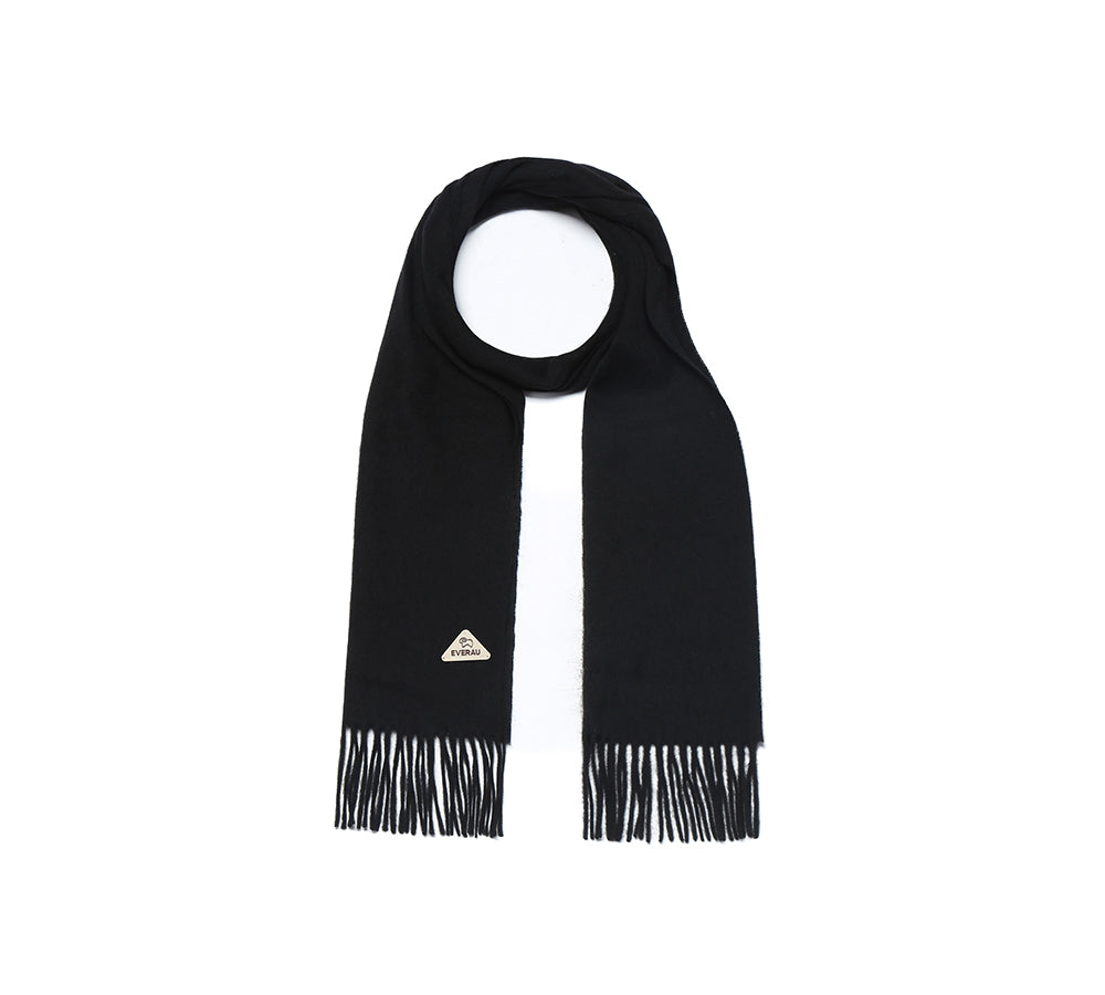 100% Wool Plain Scarf Eva