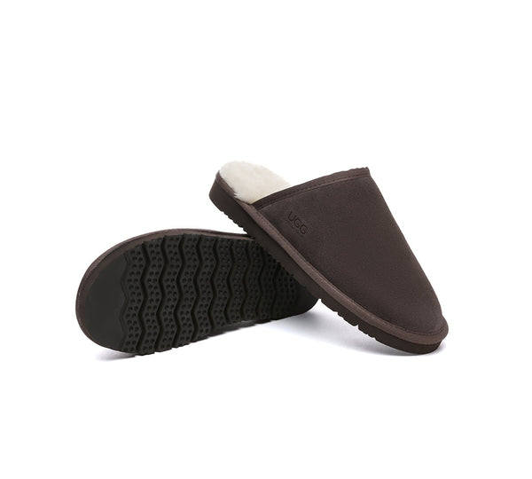 AUSTRALIAN SHEPHERD® UGG Slippers Men Sheepskin Wool Scuff Cruz - UGG EXPRESS