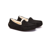 EVERAU® UGG Slippers Sheepskin Wool Moccasin Loafers Pielet EVERAU