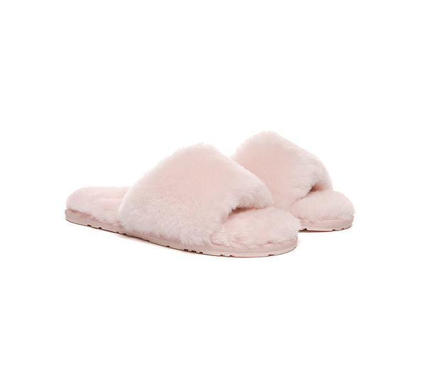 EVERAU® UGG Women Fluffy Slides Nala