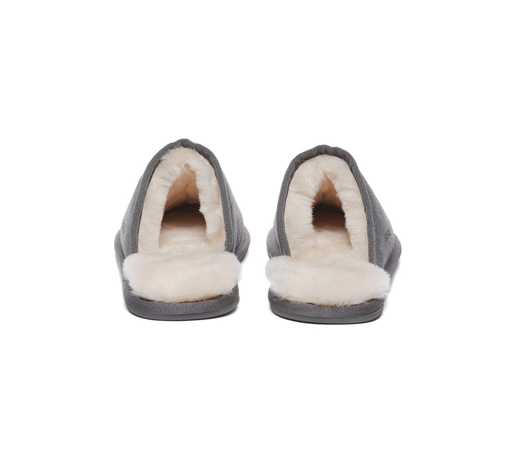 EVERAU® UGG Slippers Men Sheepskin Wool Scuff Bennett - UGG EXPRESS