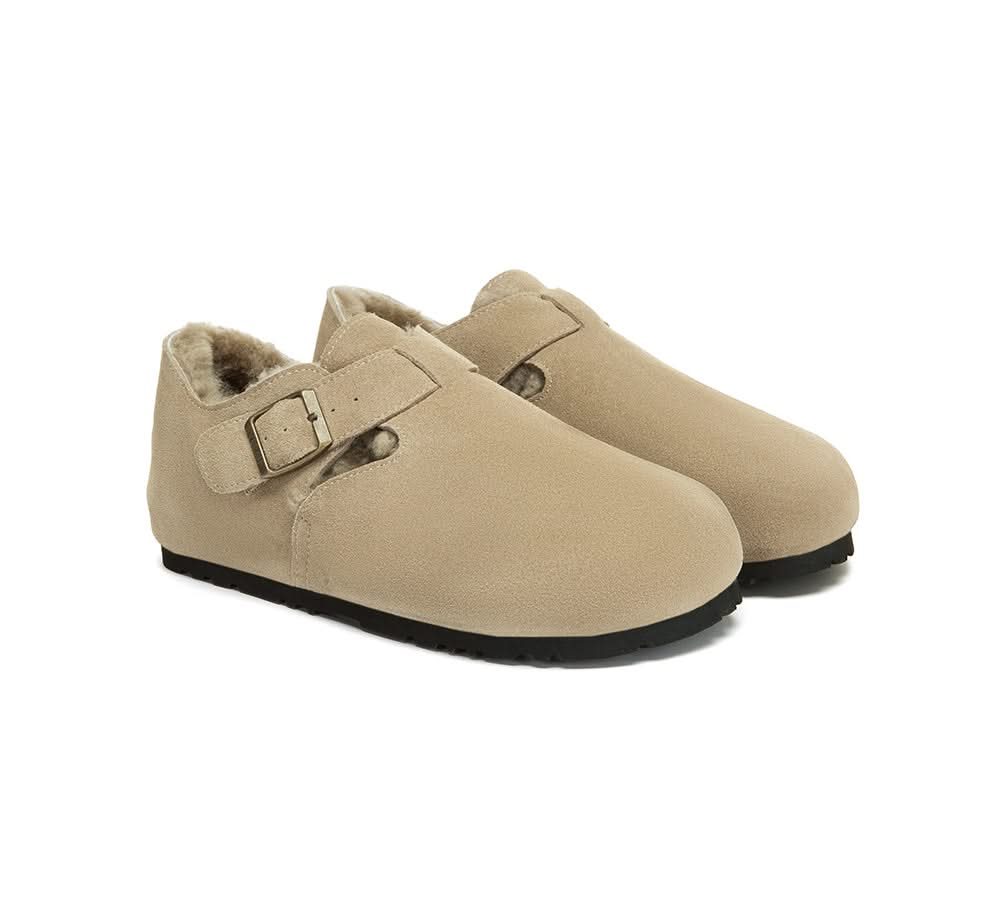 AUSTRALIAN SHEPHERD® UGG Slippers Sheepskin Wool Birkenstock Adjustable Hazora EVERAU