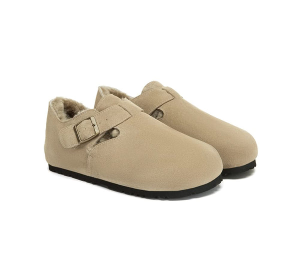 AUSTRALIAN SHEPHERD® UGG Slippers Sheepskin Wool Birkenstock Adjustable Hazora EVERAU