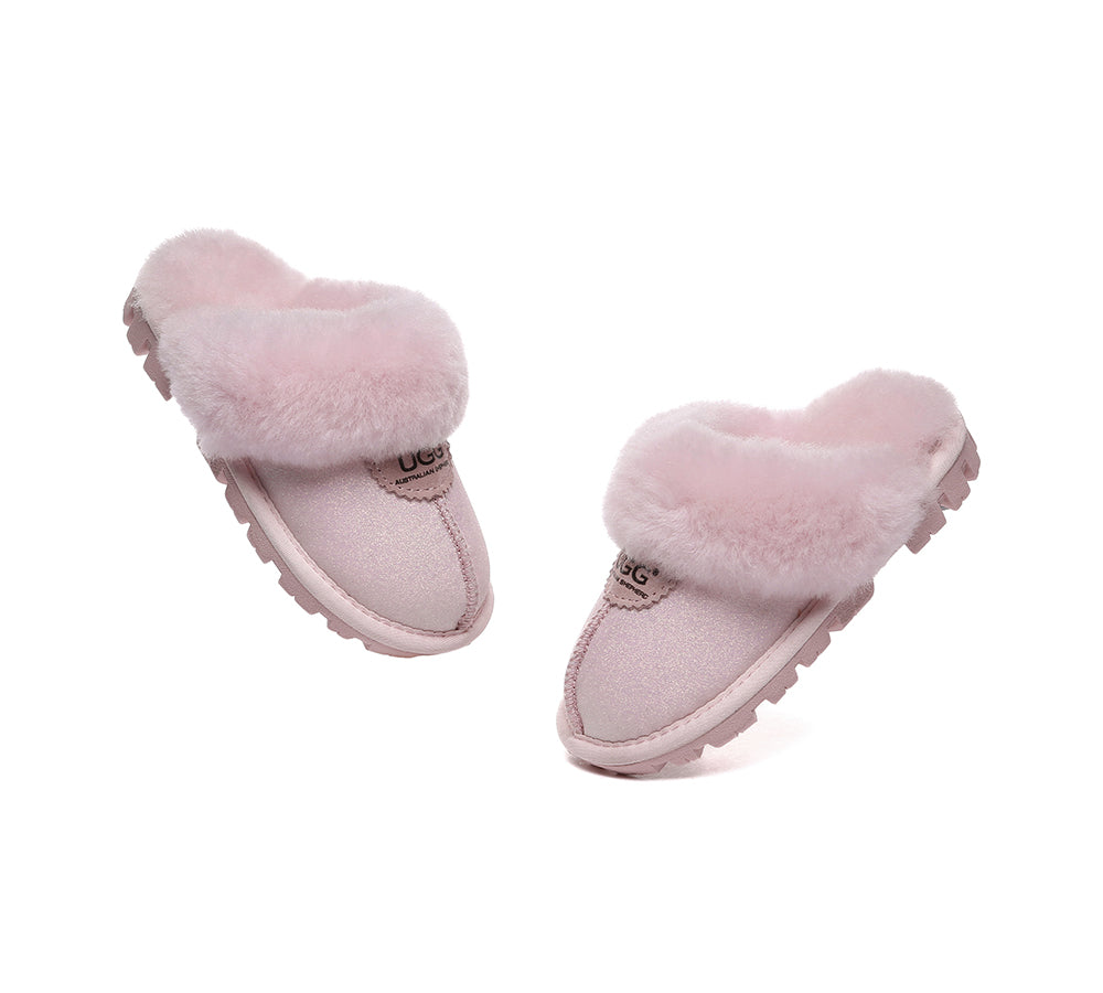 AUSTRALIAN SHEPHERD® UGG Slippers Kids Sheepskin Wool Shirley - UGG EXPRESS