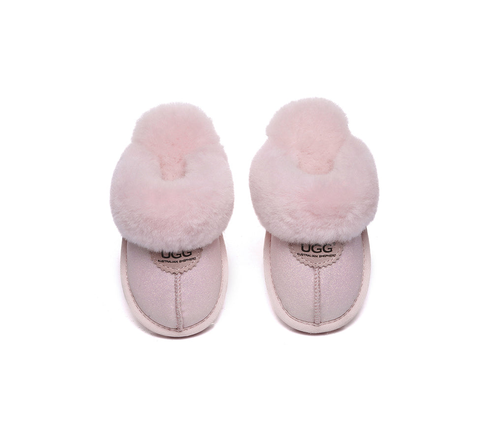 AUSTRALIAN SHEPHERD® UGG Slippers Kids Sheepskin Wool Shirley - UGG EXPRESS