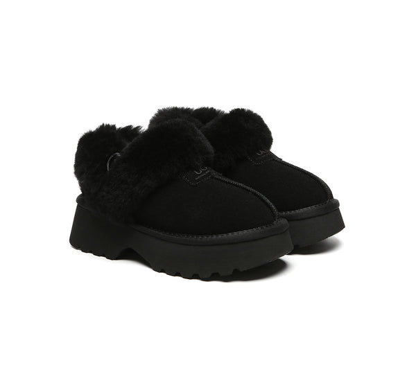 AUSTRALIAN SHEPHERD® UGG Slippers Women Chunky Platform Muna