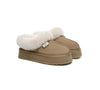 UGG EVERAU® UGG Slippers Women Sheepskin Wool Collar Ankle Platform Gabri - UGG EXPRESS