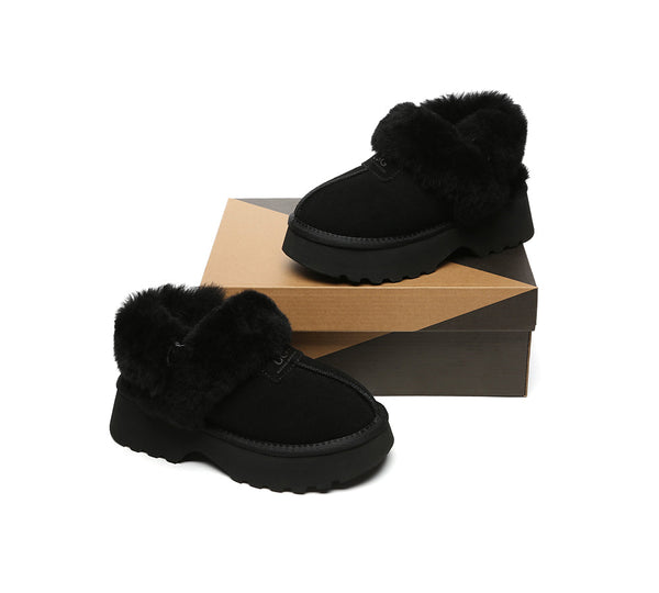 AUSTRALIAN SHEPHERD® UGG Slippers Women Chunky Platform Muna