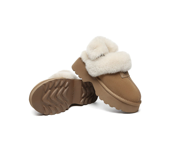 AUSTRALIAN SHEPHERD® UGG Slippers Women Chunky Platform Muna