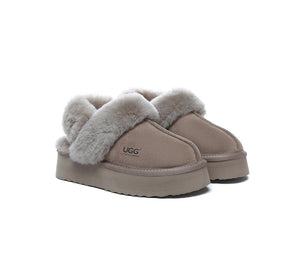 UGG Slippers Women Removable Wool Strap Slingback Platform Musa