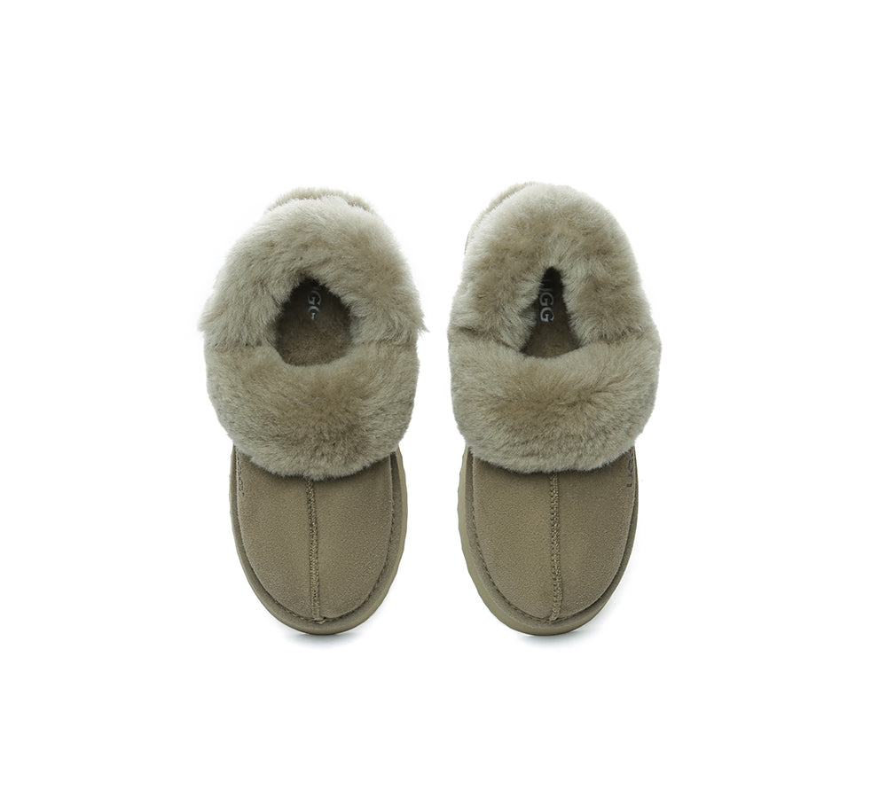 UGG Slippers Women Removable Wool Strap Slingback Platform Musa