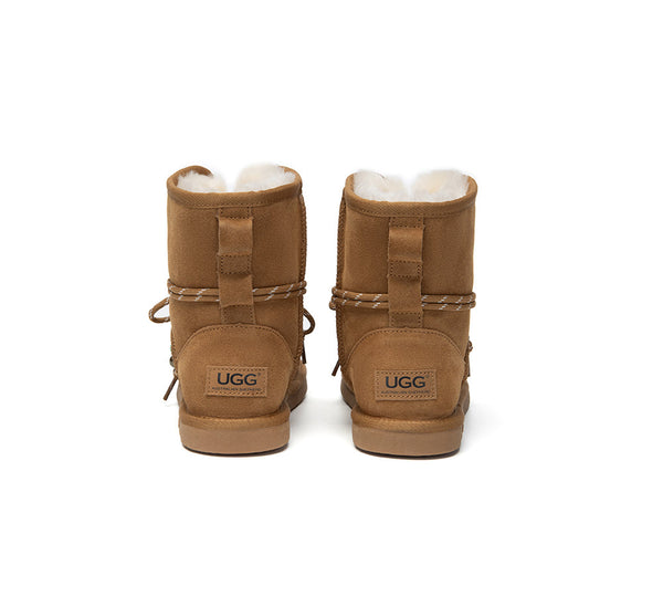 AUSTRALIAN SHEPHERD® UGG Women Sheepskin Wool Lace Up Fashion Boots Carlos UGG AUSTRALIAN SHEPHERD