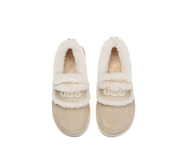 AUSTRALIAN SHEPHERD® UGG Slippers Women Sheepskin Wool Ankle Rilee Loafers UGG AUSTRALIAN SHEPHERD