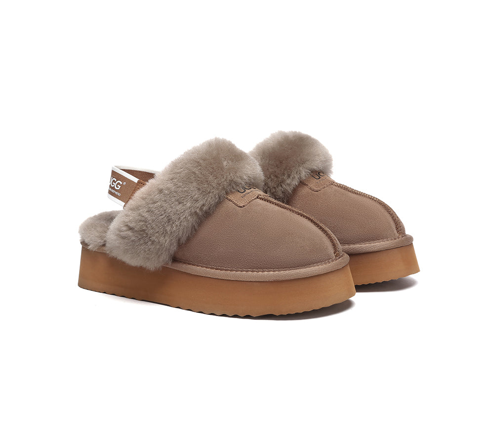 UGG Slippers Women Removable Strap Slingback Platform Suzie