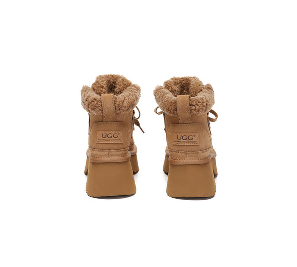 AUSTRALIAN SHEPHERD® UGG Boots Women Chunky Platform Bumpy