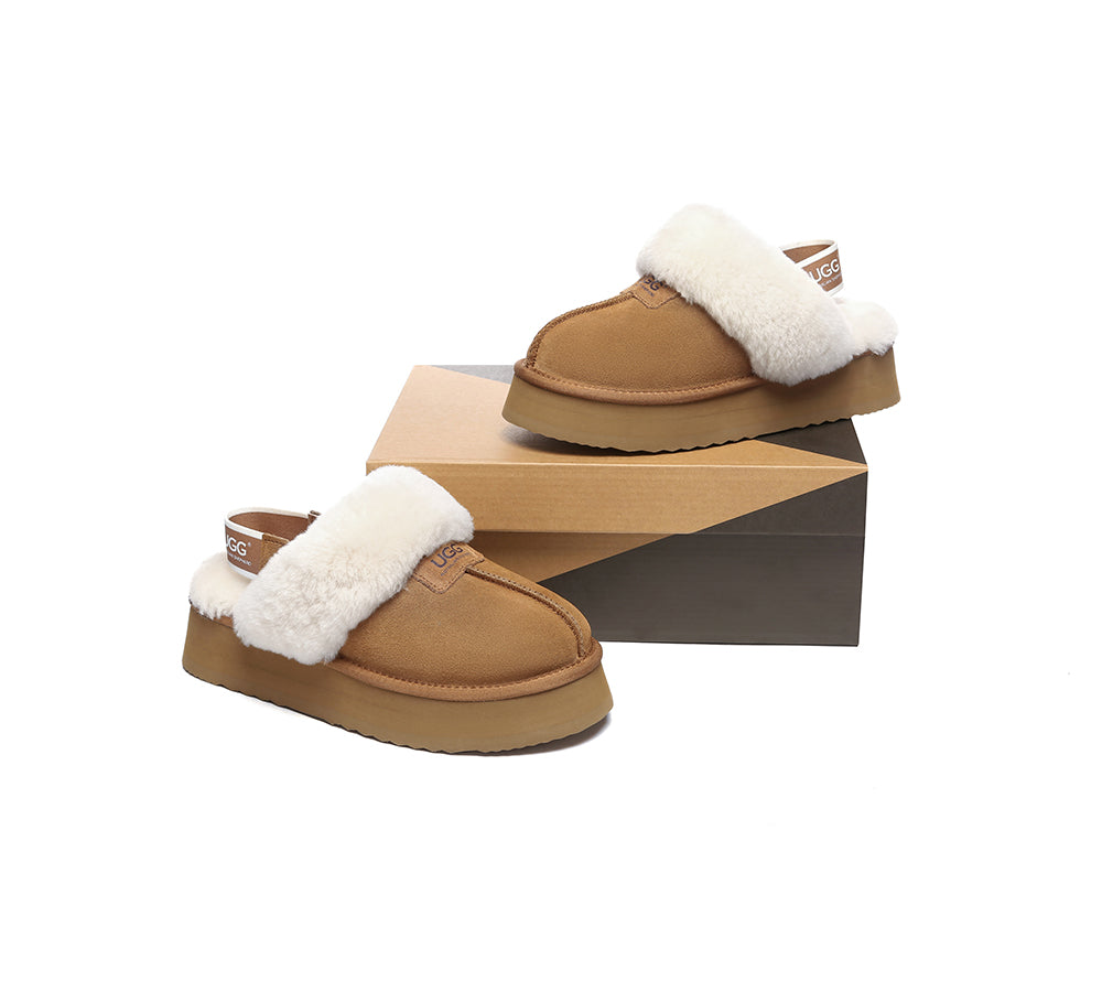 UGG Slippers Women Removable Strap Slingback Platform Suzie