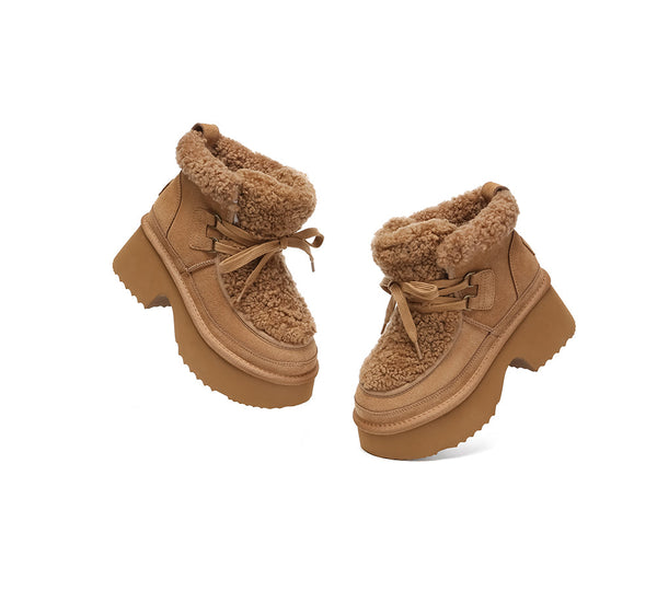 AUSTRALIAN SHEPHERD® UGG Boots Women Chunky Platform Bumpy