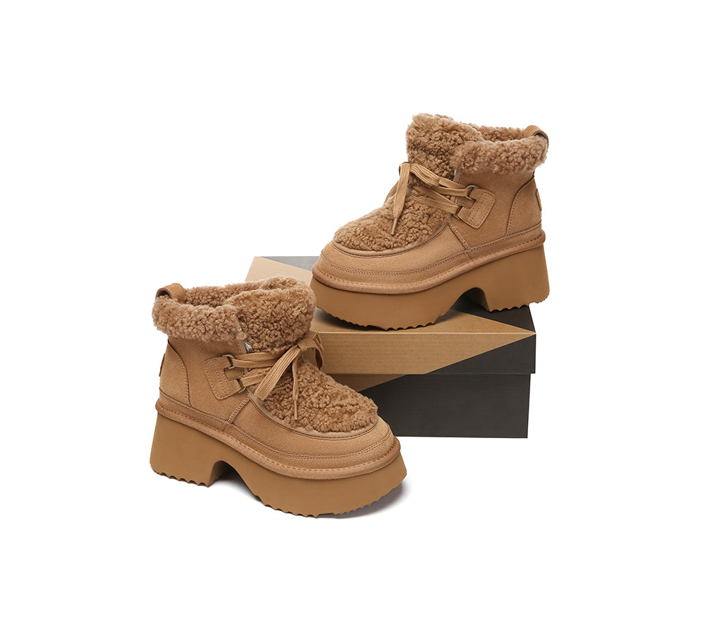 AUSTRALIAN SHEPHERD® UGG Boots Women Chunky Platform Bumpy