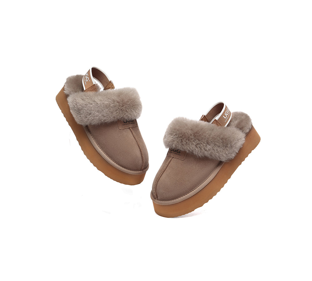 UGG Slippers Women Removable Strap Slingback Platform Suzie