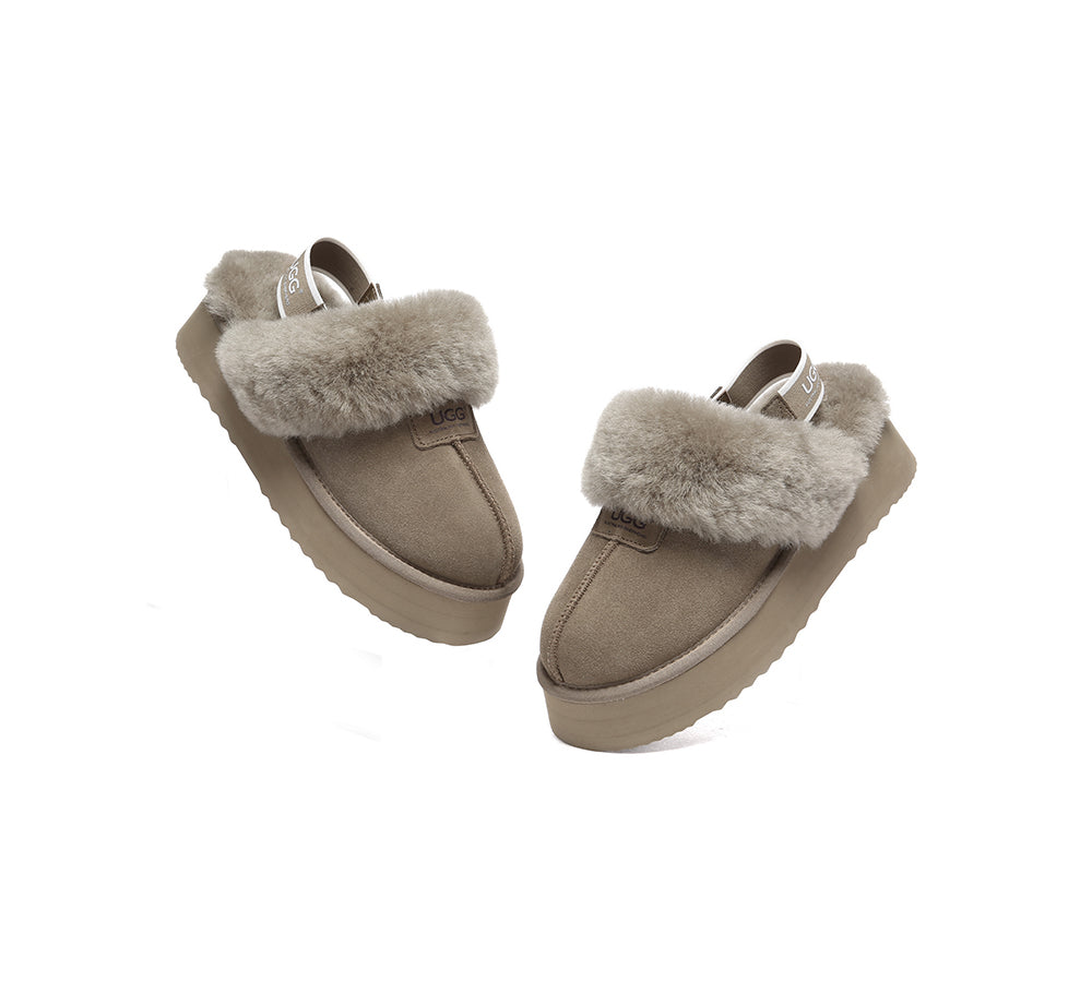 UGG Slippers Women Removable Strap Slingback Platform Suzie