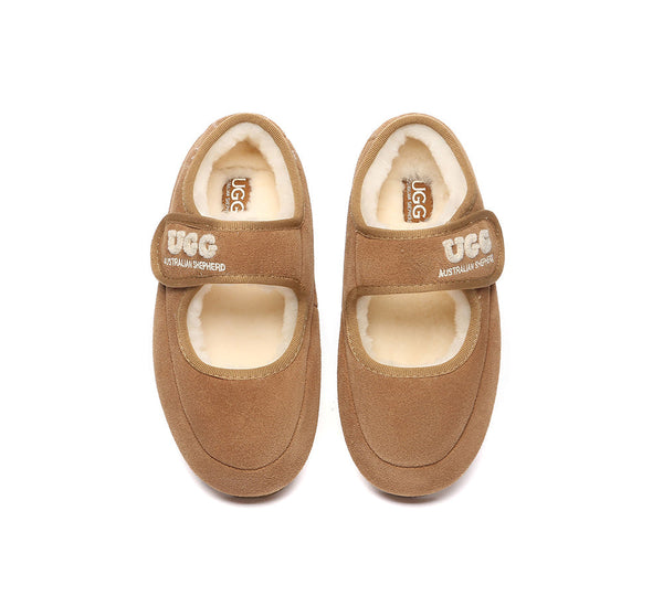 AUSTRALIAN SHEPHERD® UGG Slippers Sheepskin Wool Adjustable Strap Velvi UGG AUSTRALIAN SHEPHERD