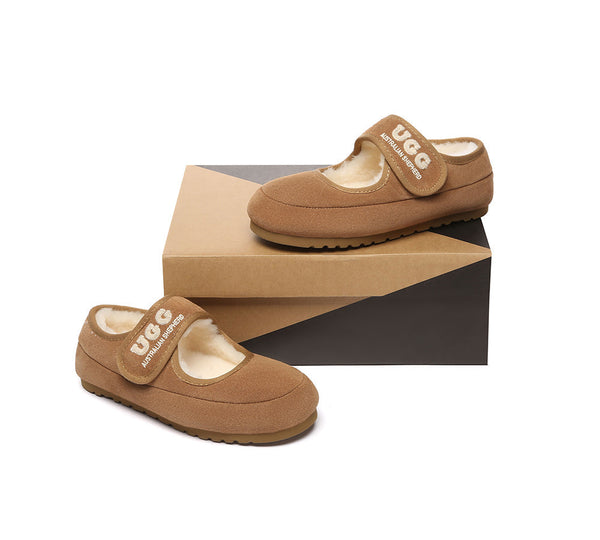 AUSTRALIAN SHEPHERD® UGG Slippers Sheepskin Wool Adjustable Strap Velvi UGG AUSTRALIAN SHEPHERD