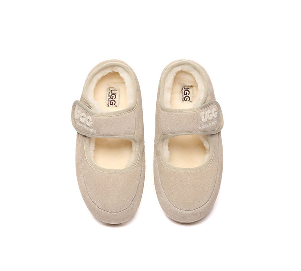 AUSTRALIAN SHEPHERD® UGG Slippers Sheepskin Wool Adjustable Strap Velvi UGG AUSTRALIAN SHEPHERD