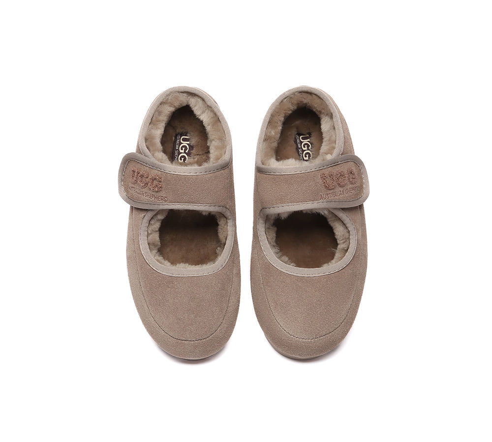 AUSTRALIAN SHEPHERD® UGG Slippers Sheepskin Wool Adjustable Strap Velvi UGG AUSTRALIAN SHEPHERD