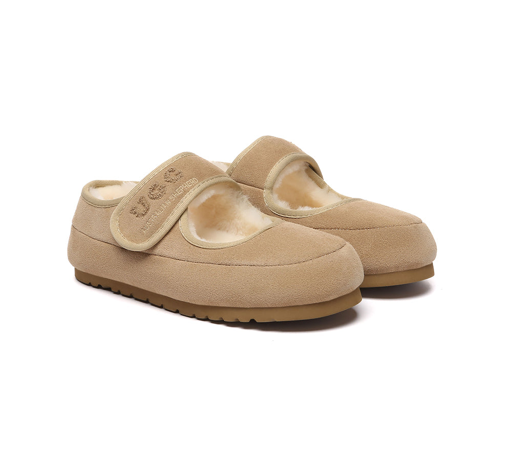 AUSTRALIAN SHEPHERD® UGG Slippers Sheepskin Wool Adjustable Strap Velvi UGG AUSTRALIAN SHEPHERD