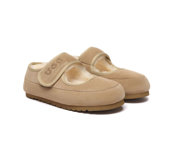 AUSTRALIAN SHEPHERD® UGG Slippers Sheepskin Wool Adjustable Strap Velvi UGG AUSTRALIAN SHEPHERD