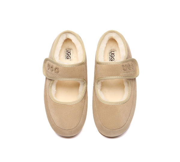 AUSTRALIAN SHEPHERD® UGG Slippers Sheepskin Wool Adjustable Strap Velvi UGG AUSTRALIAN SHEPHERD