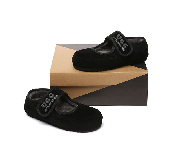 AUSTRALIAN SHEPHERD® UGG Slippers Sheepskin Wool Adjustable Strap Velvi UGG AUSTRALIAN SHEPHERD