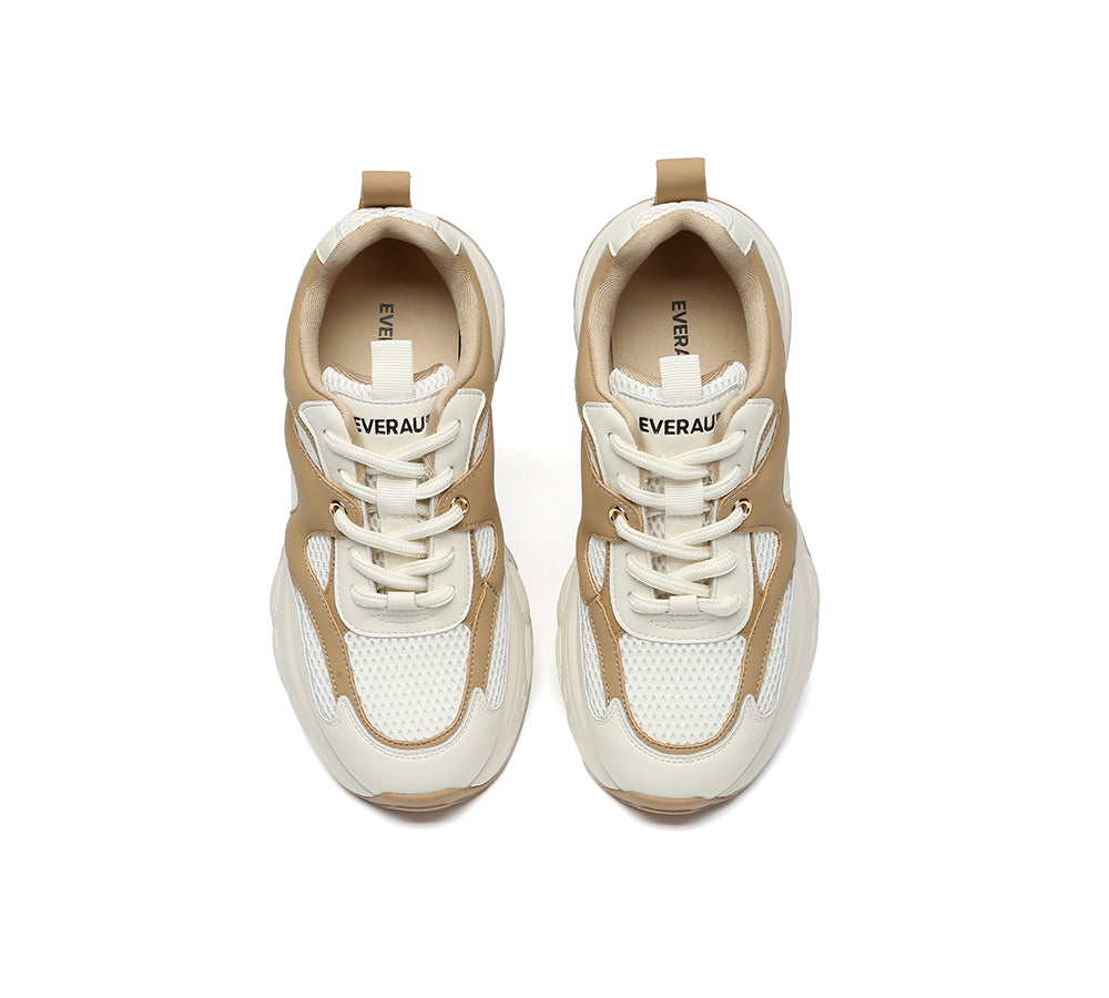 EVERAU® Women Chunky Platform Sneakers Breathable Camille EVERAU