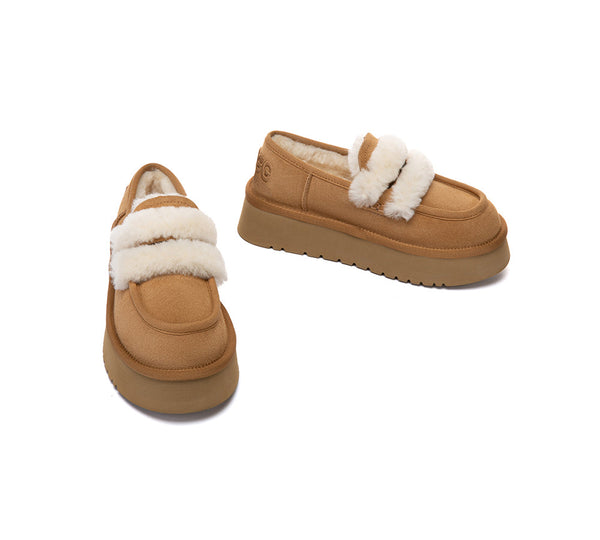 AUSTRALIAN SHEPHERD® UGG Slippers Women Platform Loafers Mora UGG AUSTRALIAN SHEPHERD