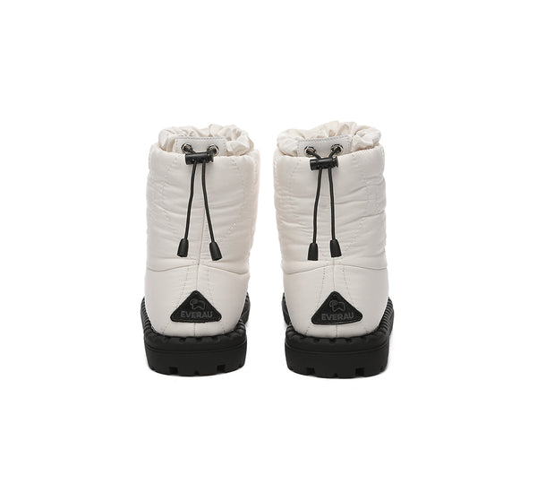 EVERAU® UGG Boots Women Sheepskin Wool Waterproof Drawstring Sonita - UGG EXPRESS