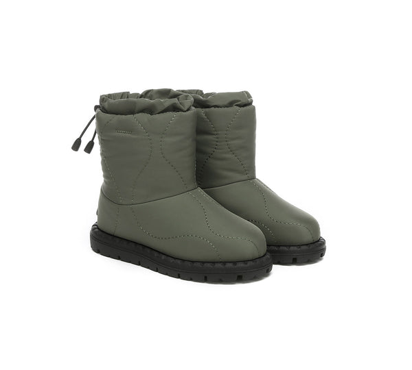 EVERAU® UGG Boots Kids Sheepskin Wool Waterproof Drawstring Sonita - UGG EXPRESS