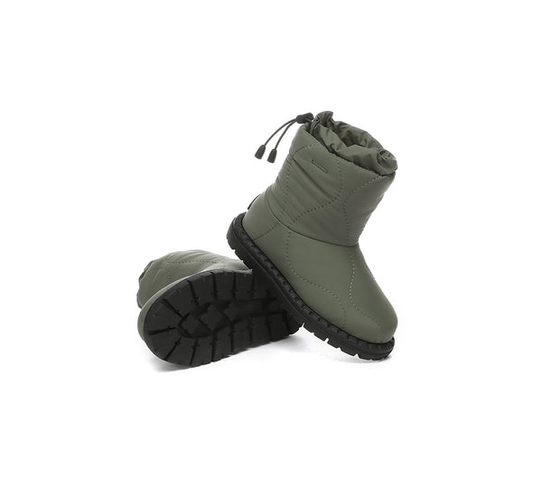 EVERAU® UGG Boots Kids Sheepskin Wool Waterproof Drawstring Sonita - UGG EXPRESS
